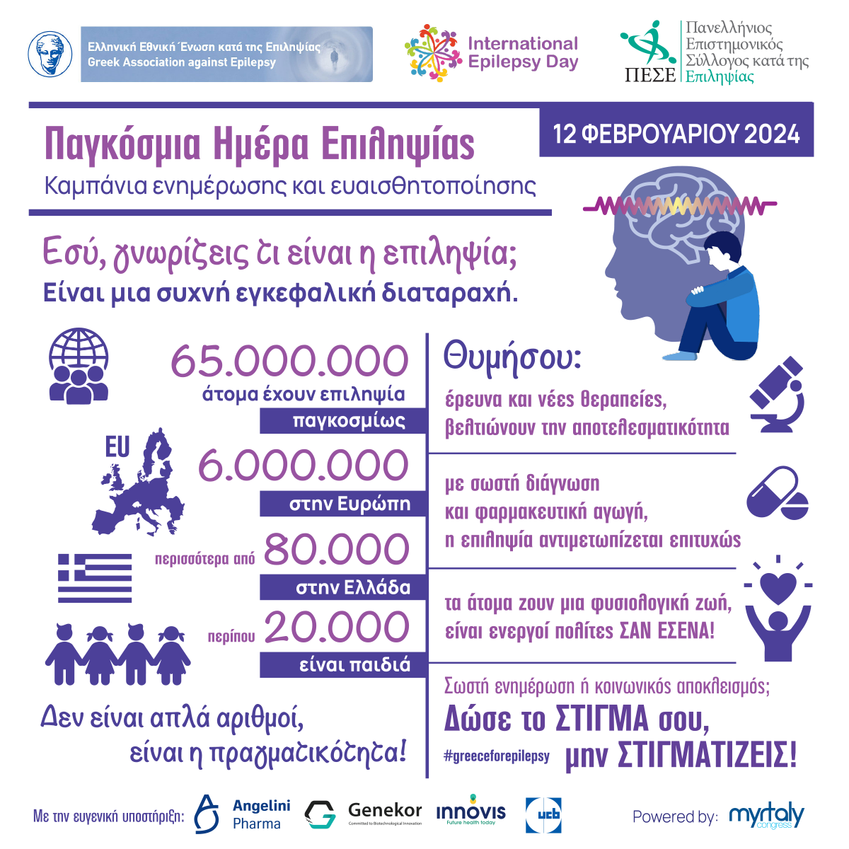 Παγκόσμια Ημέρα Επιληψίας – Προβολή Εκπαιδευτικού Spot | 12 Φεβρουαρίου 2024